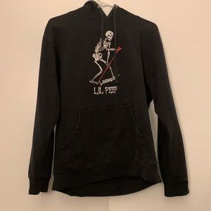 Lil Peep OG Black Skeleton Hoodie